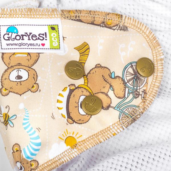 Многоразовый подгузник GlorYes! для плавания Медвежонок 3-18 кг Многоразовый подгузник GlorYes! для плавания Медвежонок 3-18 кгМногоразовые подгузники<br><p>Каждому маленькому пловцу пригодятся надежные, удобные и красивые многоразовые трусики для плавания GlorYes!, которые можно надеть в бассейн или на пляж!</p><br> <br> <p>Подгузники для плавания GlorYes! являются отличной альтернативой одноразовым трусикам&nbsp;для плавания&nbsp;и <strong>сэкономят немало средств молодой семье, так как их можно стирать более 2000 раз</strong> и использовать снова и снова!</p><br> <br> <p><strong>Мягкие резиночки вокруг ног и на талии</strong> делают подгузник удобным и позволяют надежно выполнять свою главную функцию &ndash; задерживание &ldquo;покаков&rdquo; во время плавания.</p><br> <br> <p>Нужно быстро очистить их во время сеанса купания? Легко! Просто прополощите их под краном с жидким мылом и вновь наденьте на малыша.</p><br> <br> <p>- удобные и легкие<br /><br> - не впитывают воду и не разбухают в воде<br /><br> - надежно задерживают &ldquo;покаки&rdquo; внутри подгузника<br /><br> - имеют универсальный регулируемый размер (0-4 года)<br /><br> - внутри - легкая сетка, пропускающая воду; снаружи - дышащий тонкий слой<br /><br> - легко стираются и очень быстро сохнут<br /><br> - большая экономия<br /><br> - стильные дизайнерские расцветки<br /><br> - можно надевать как трусики, не расстегивая кнопки</p><br> <br> <p><strong>Как ухаживать? </strong></p><br> <br> <p>1) можно стирать в машине или руками при температуре не выше 40&ordm; С<br /><br> 2) допускается щадящая сушка в машине<br /><br> 3) нельзя гладить или сушить на батарее/полотенцесушителе<br /><br> 4) не гладить<br /><br> 5) предварительная стирка обязательна</p><br> <br> <p><strong>Состав: </strong>100% полиэстер</p><br> <br> <p>&nbsp;</p><br>