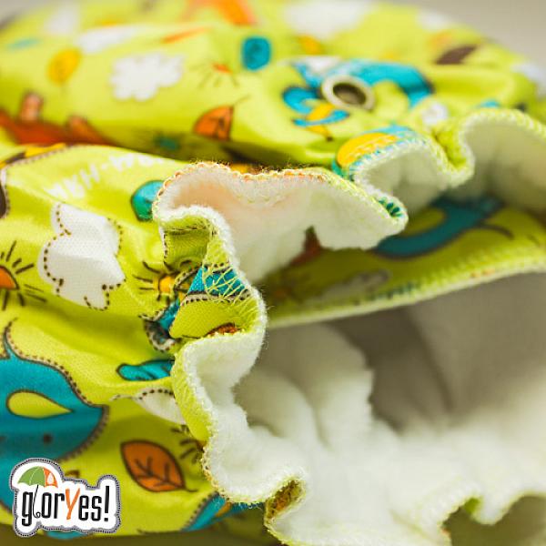 Многоразовый подгузник GlorYes! CLASSIC+ Жирафы 3-18 кг + два вкладыша от GlorYes! Многоразовый подгузник GlorYes! CLASSIC+ Жирафы 3-18 кг + два вкладыша от GlorYes!