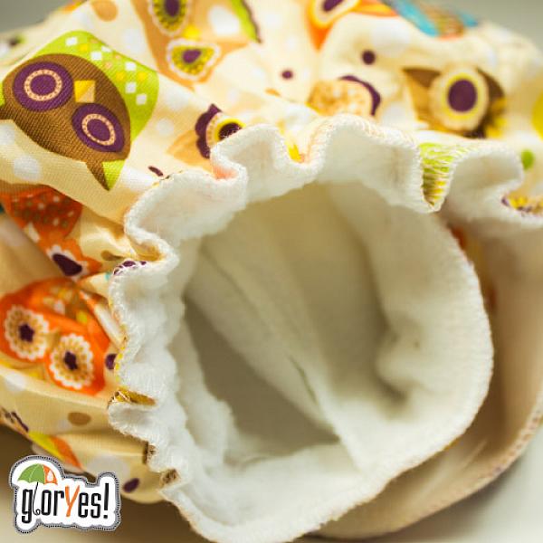 Многоразовый подгузник GlorYes! CLASSIC+ Совы 3-18 кг + два вкладыша от GlorYes! Многоразовый подгузник GlorYes! CLASSIC+ Совы 3-18 кг + два вкладыша от GlorYes!