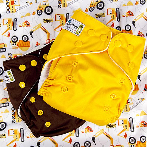 Многоразовый подгузник GlorYes! CLASSIC Банан 3-15 кг + один вкладыш от GlorYes! Многоразовый подгузник GlorYes! CLASSIC Банан 3-15 кг + один вкладыш от GlorYes!
