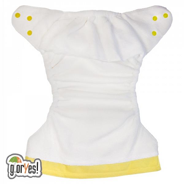 Многоразовый подгузник GlorYes! CLASSIC Нежно-желтый 3-15 кг + один вкладыш от GlorYes! Многоразовый подгузник GlorYes! CLASSIC Нежно-желтый 3-15 кг + один вкладыш от GlorYes!